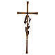 Cruz decorativa de parede em bronze para exterior 40x15 cm s4