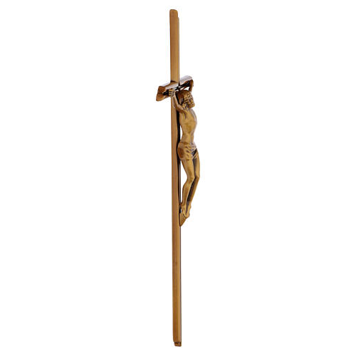 Krzyż z Chrystusem, brązowy, 40 x 16 cm 4