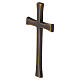 Wall cross with tapered profile and elm finish s3
