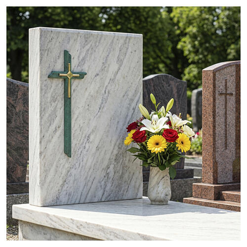 Wall cross with Pompeian green finish 2