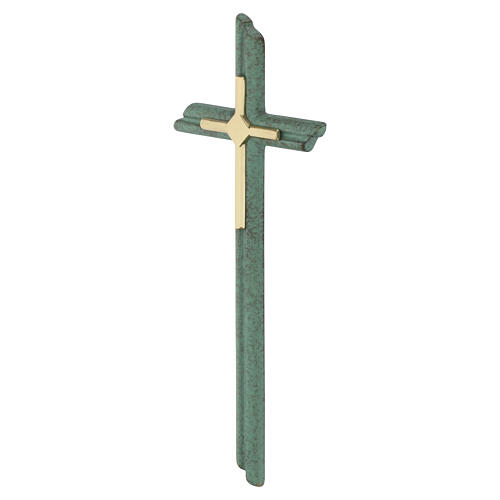 Cruz de pared acabado verde pompeyano 3