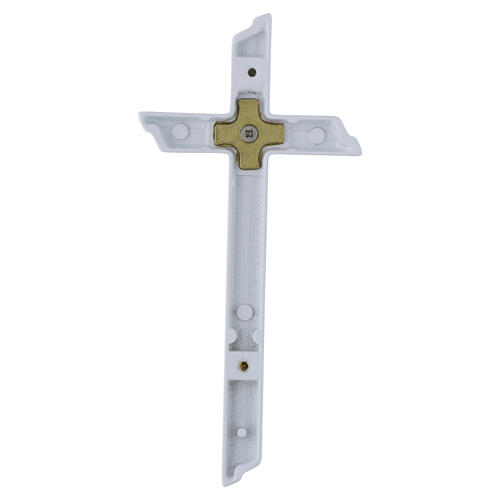 Cruz de pared para exterior acabado blanco perfil lineal 4