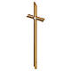 Bronzed Wall Cross with Central Insert s3