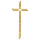 Croix cannelée en laiton doré pour extérieur s4