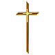 Cruz de parede acabamento bronze com elemento dourado s1