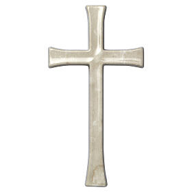 Outdoor wall Latin cross with Botticino marble effect