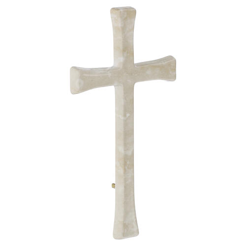 Outdoor wall Latin cross with Botticino marble effect 3