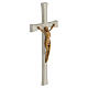 Wall Cross Christ Bronze Cross with Botticino Marble Effect s3
