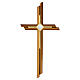 Cruz de pared bronce detalle dorado cristal para exterior s1