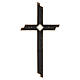 Cruz de pared bronce detalle dorado cristal para exterior s5