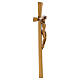 Wall cross with bronze Christ for wall mounting s4
