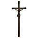 Wall cross with bronze Christ for wall mounting s5