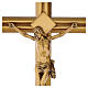 Modern bronzed wall crucifix for outdoor use s3