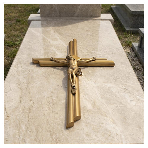 Modern bronze outdoor crucifix cross 2