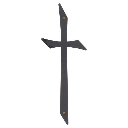 Bronzed wall cross for outdoor use, 8x3 in 4