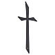 Bronzed wall cross for outdoor use, 8x3 in s4