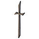 Cruz bruñida para exterior montaje en pared 20x7 cm s3