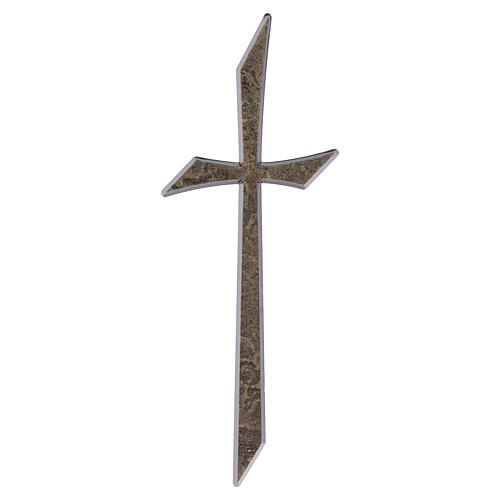 Cruz brunida para exterior montagem em parede 20x7,5 cm 1