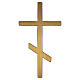 Simple bronzed outdoor orthodox wall cross s1