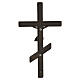 Bronzed 8x4-inch Orthodox crucifix for outdoor use s5