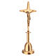 Crucifix funéraire pour sol finition bronze 45x15 cm s5