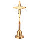 Crucifix funéraire pour sol finition bronze 45x15 cm s8