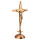 Ground-mounted grave crucifix with integrated candlestick, bronze finish s3