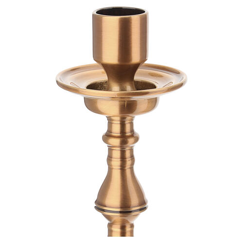 Classic shaped funerary candlestick, 10 in 3