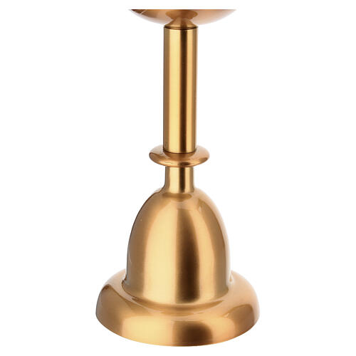 Candelero funerario para suelo con acabado bronceado 25 cm 4