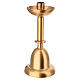 Ground-mounted funerary candlestick in bronze finish 25 cm s1