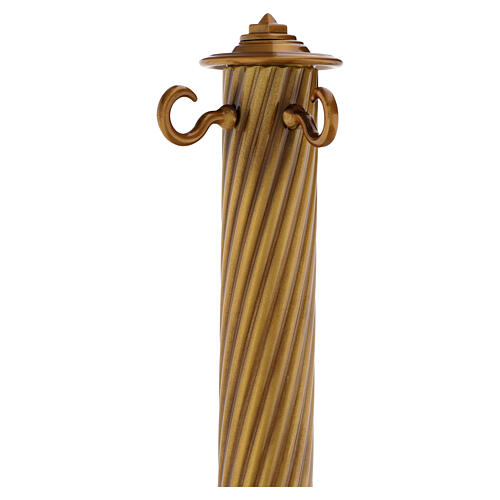 Funeral barrier post for chain, bronze finish 3