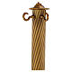 Funerary Barrier Post for Chain, Bronze Finish s3