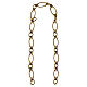 Cadena bronce discos ovalados para exterior 1 m s1