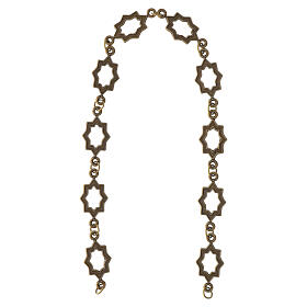 Bronze decorative chain with ornamental links for OUTDOORS, 1 m