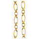 Gold-finished replacement chain for sanctuary lamp, 40 in s2