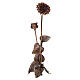 Ground funerary gerbera in bronze with decorative stem for OUTDOOR USE, 21 in s1