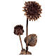 Ground funerary gerbera in bronze with decorative stem for OUTDOOR USE, 21 in s3