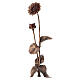 Gerbera funeraria para suelo de bronce con tallo decorativo 55 s6