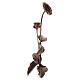 Gerbera funéraire en bronze pour fixation au sol avec tige décorative 55 s8