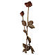 Rose rouge en bronze cire perdue pour EXTÉRIEUR 50 cm s6