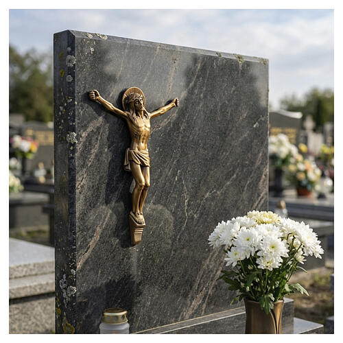 Crucifix d'extérieur finition bronze 2