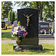 Wall cross with Christ, bronze finish s2