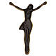 Wall bronze-finished Christ for outdoors, 9x6.5 cm s4