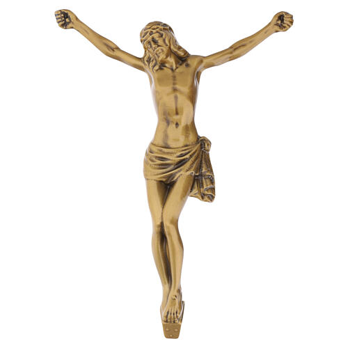 Bronzed wall corpus of Christ for outdoor use 1