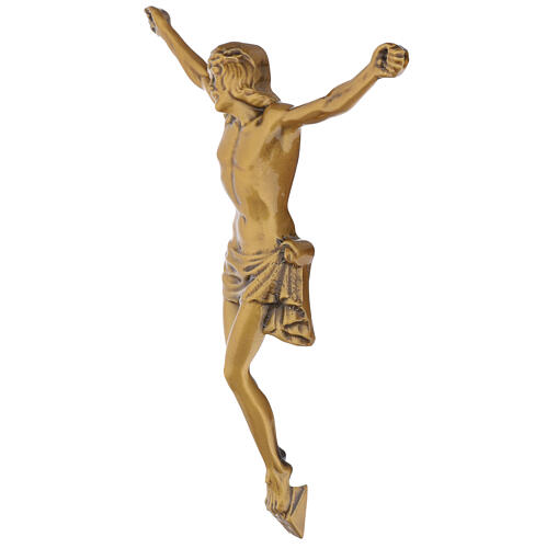Bronzed outdoor wall corpus of Christ 3