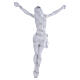Wall crucifix with open-armed Christ figure and Carrara marble effect finish s4