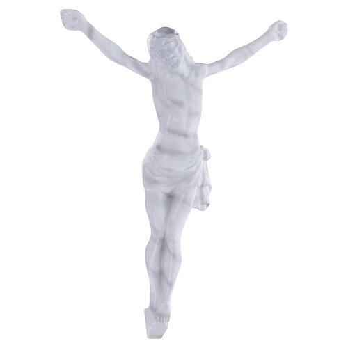 Crucifijo de pared figura Cristo brazos abiertos acabado mármol Carrara 4