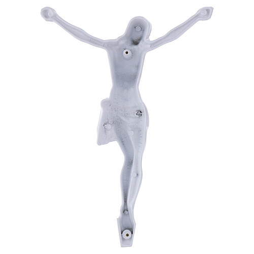 Crucifix mural figure du Christ bras ouverts finition marbre de Carrare 5