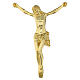 Corpo de Cristo crucificado clássico dourado de parede para exterior s1