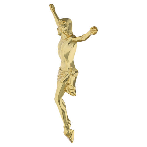 Gilded outdoor wall corpus of Christ (classic crucifix style) 3
